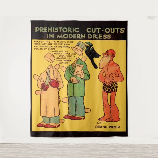 1930s de grot van de stripverhalen man Grote Toven Wandkleed (Voorkant)