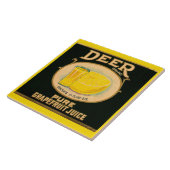 1930s Deer Brand Grapefruitsap Tegeltje (Zijkant)