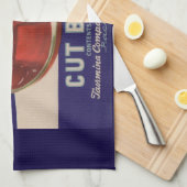 1930s Deer Cut Beets kan label geven Theedoek (Quarter Fold)