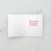  1930s Emerald Christmas Feestdagen Kaart (Binnen)