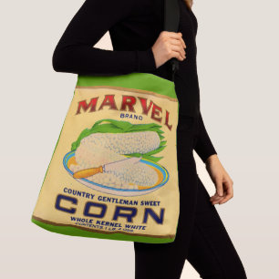 1930s Etiket van marvel-maïs in blik Crossbody Tas