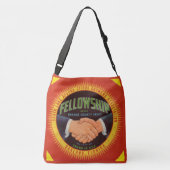1930s Fellowship Oranje Country Citrus label Crossbody Tas (Achterkant)