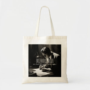 1930s Film-Noir - Voor WiFi - Gedachten en pen Tote Bag