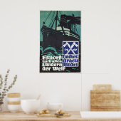 1930s German Beer Poster Hackerbräu München (Cuisine)