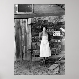 1930s het Collectie van het Bord van de Vergunning Poster