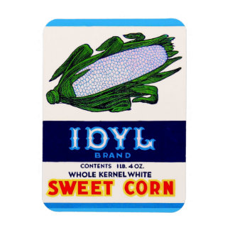 1930s Idyl Sweet Corn label Magneet