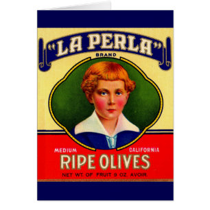 1930s LaPerla Olijflabel