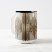 1930's Retro Art Deco Gold luxe Mok (Voorkant links)