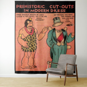 1930s strips grot man papier pop Koning Guzzle Wandkleed
