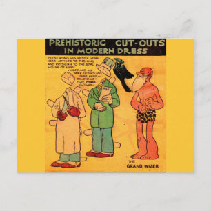 1930s strips, pop-upgrot man Grand Wizer Briefkaart