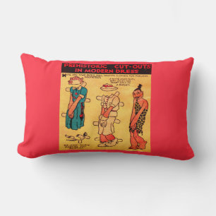 1930s stripverhaal papieren pop Princess Wootietoo Kussen