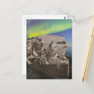 1930s tijdperk Vrouwen in een Boot Noorderlicht Co Briefkaart