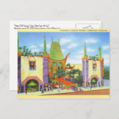 1931 Grauman's Chinese theater Briefkaart (Voorkant / Achterkant)