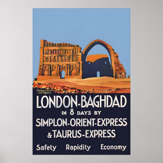 1931 Poster Orient Express London-Baghdad (Devant)