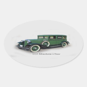 1931 Silverdome 4 Deursticker Ovale Sticker