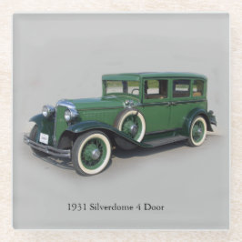 1931 Silverdome 4 onderzetter van deurglas