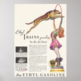 1932 Ad ethylgas Poster