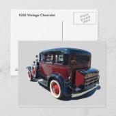 1932  Automobiel Briefkaart (Voorkant / Achterkant)