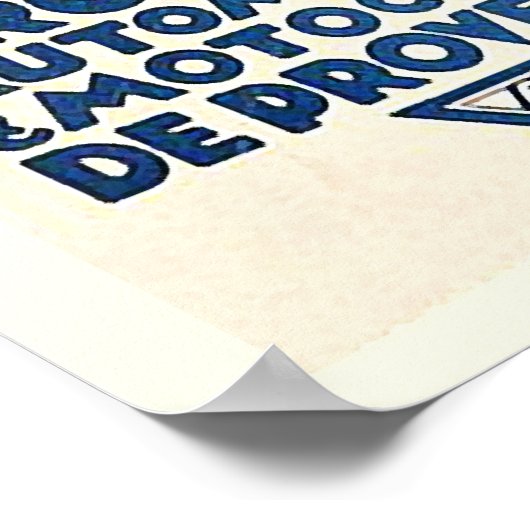 1932 Grote Prijs Franse Racing Poster Nimes (Hoek)