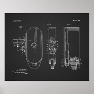 1932  kunsttekenafdrukken voor camera's poster