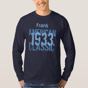 1933 American Classic 80th Birthday Gift for Hem T-shirt