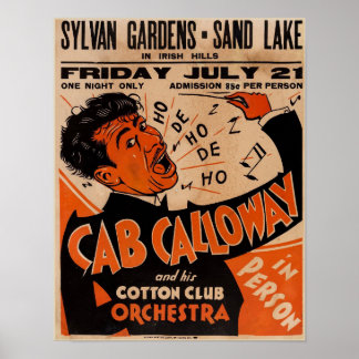 1933  Cab Calloway Concert Poster Hi-Res