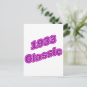 1933 Classic Paarse Briefkaart (Staand voorkant)
