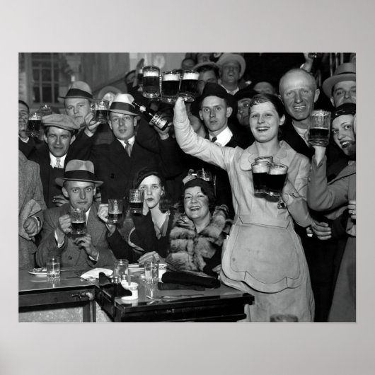 1933 EINDE VAN DE VERBODSCELEBRATIE - CHICAGO POSTER (Voorkant)