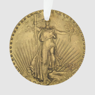 1933 het Dubbele Gouden Muntstuk van Eagle Ornament