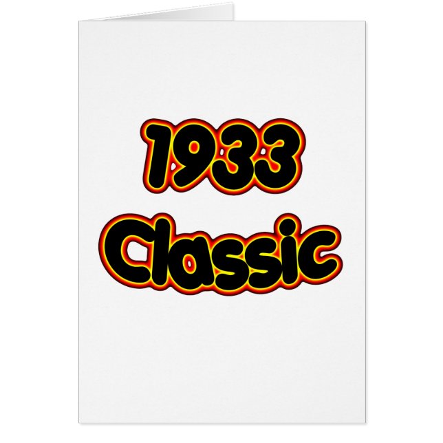 1933 Klassiek (Voorkant)