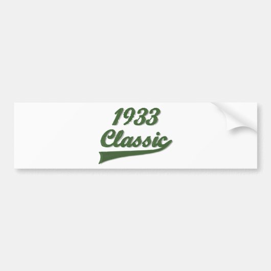 1933 Klassiek Bumpersticker (Voorkant)