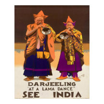 1934 Bekijk India Darjeeling Lama Dance Travel