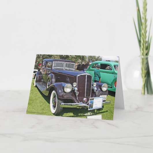 1934 doordring het Automobiele Wenskaart van de Kaart (Voorkant)