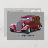 1934 Gepersonaliseerd hete dop Briefkaart (Voorkant / Achterkant)