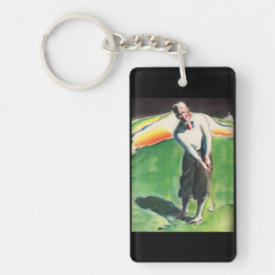 1934 golfdruk sleutelhanger
