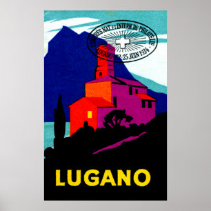 1934 Lugano Philatelic Poster