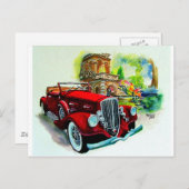 1934 Pierce Arrow Briefkaart (Voorkant / Achterkant)