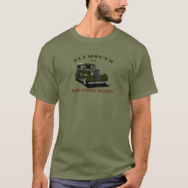 1934 Plymouth. Chrysler. Mopar. Green Hotrod 34. T-shirt
