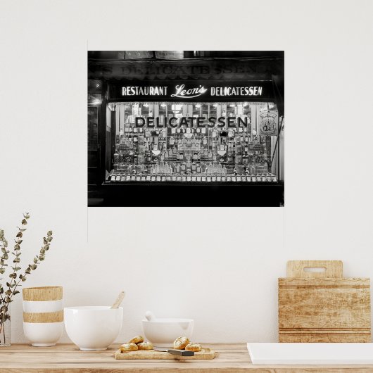 1934 POST PROHIBITION SANDWICH SHOP WINDOW POSTER (Keuken)