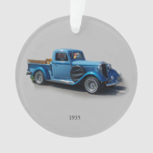 1935 Blue Truck acrylornament Ornament