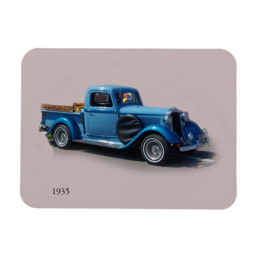 1935 Blue Truck magnet Magneet (Horizontaal)