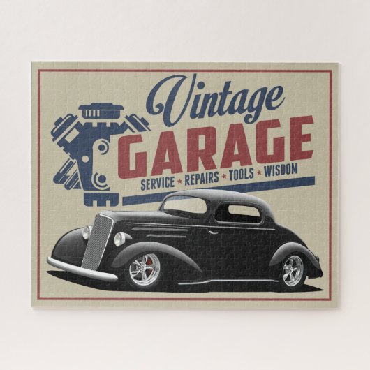1935 Garage Jigzaag Puzzle Legpuzzel (Horizontaal)