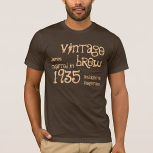 1935 Geboortedag: 80ste Brew Cadeau T-shirt