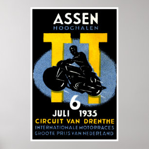 1935 Internationale motorfietsen Poster