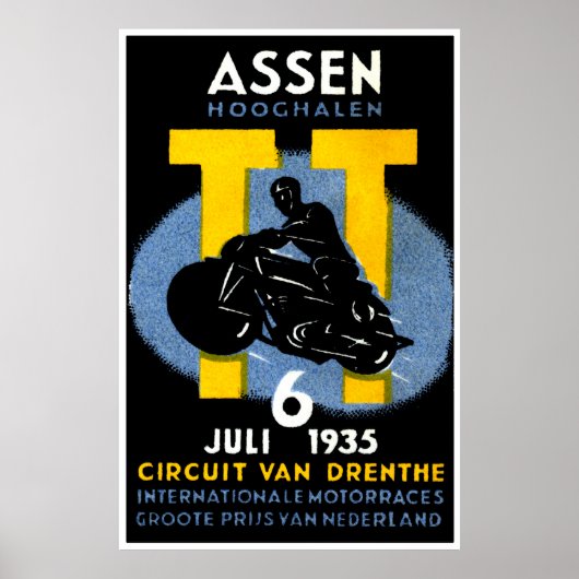 1935 Internationale motorfietsen Poster (Voorkant)