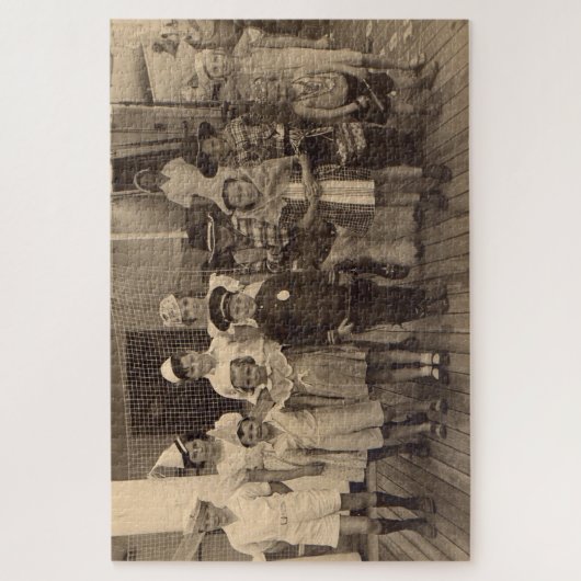 1935 kinderen aan boord kostumeparty legpuzzel (Verticaal)