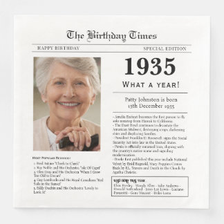 1935 Krant Verjaardag Servet