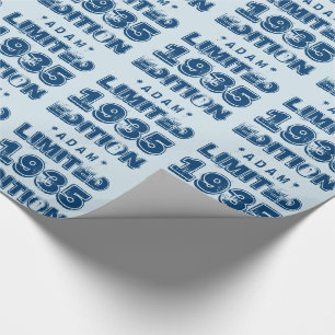 1935 of 1935 YYYY YYYTHDY Limited Edition 80th V2Z Cadeaupapier