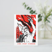 1935 Socialistisch Poster Briefkaart (Staand voorkant)