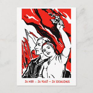 1935 Socialistisch Poster Briefkaart